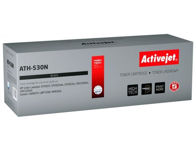 Toner Activejet ATH-530N (do Canon Hewlett Packard  zamiennik HP 304A/Canon CRG-718B CC530A supreme 3500str. czarny)